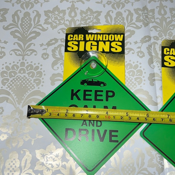 New Set of 2 “Keep Calm And Drive” Car Window Signs - Picture 4 of 4